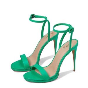 Aldo Green Strappy “Kat” Heels for Women
